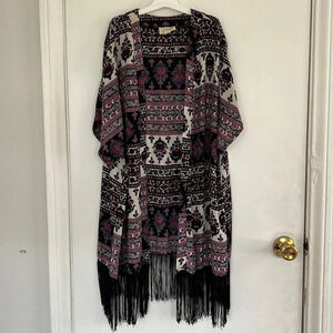 LA Hearts paisley patterned shawl wrap | OS